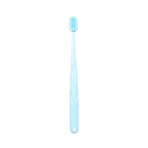 Dental Cleaning Soft Bristle Toothbrush for Braces Factory Wholesale Adult Pure Color Toothbrush for Home