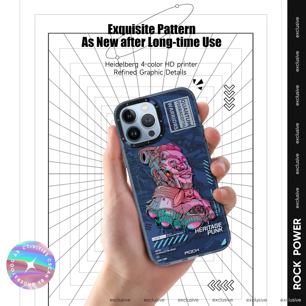 ROCK New Impression InShare Protective Case Punk Series Phone Case for iPhone 13 Series