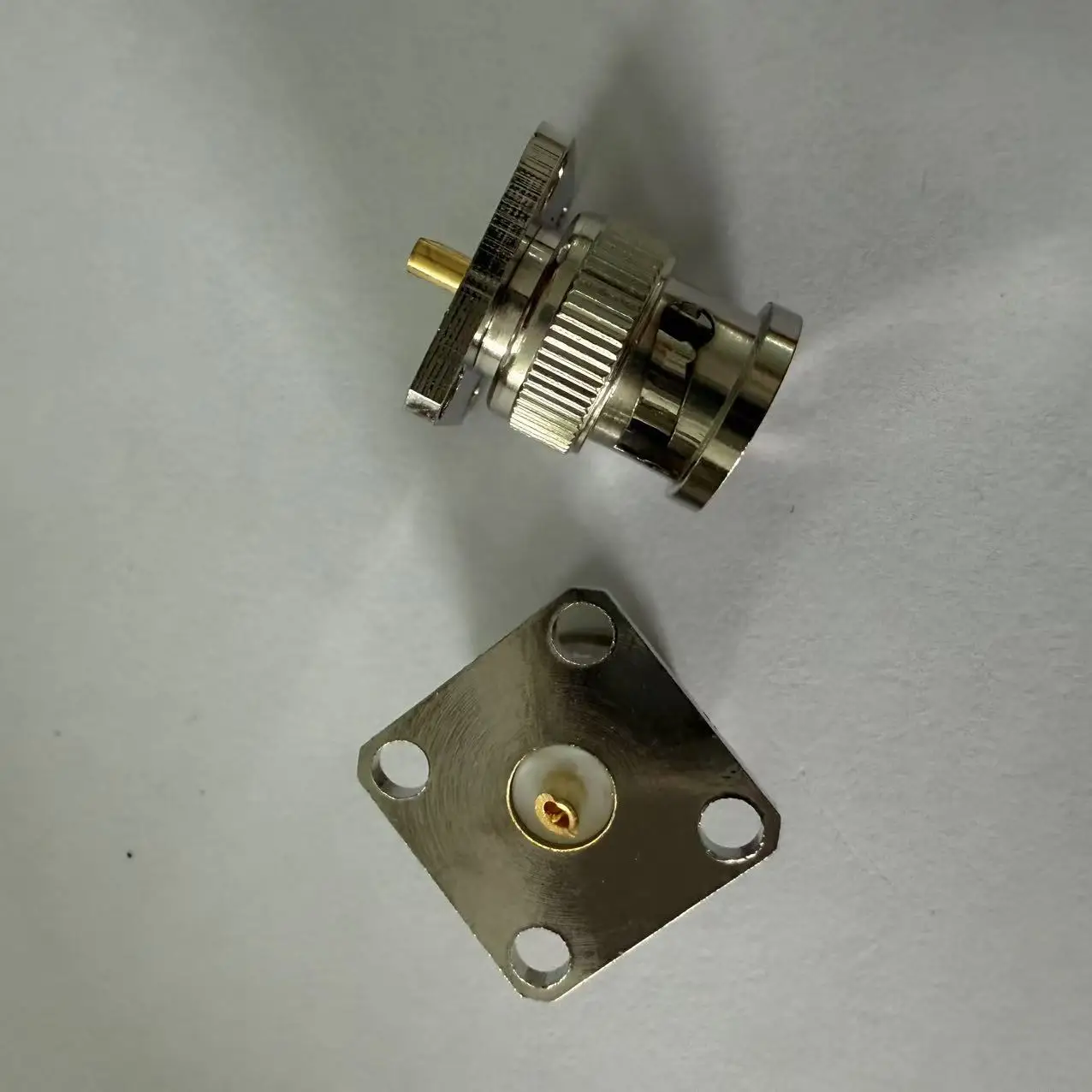 product factory bnc jfd connector male bnc connector 4 holes flange bnc connector-3