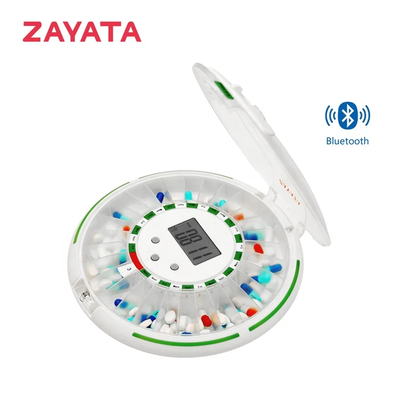 28 отсеков большой ЖК-дисплей интерфейс 7 дней таблетки коробка