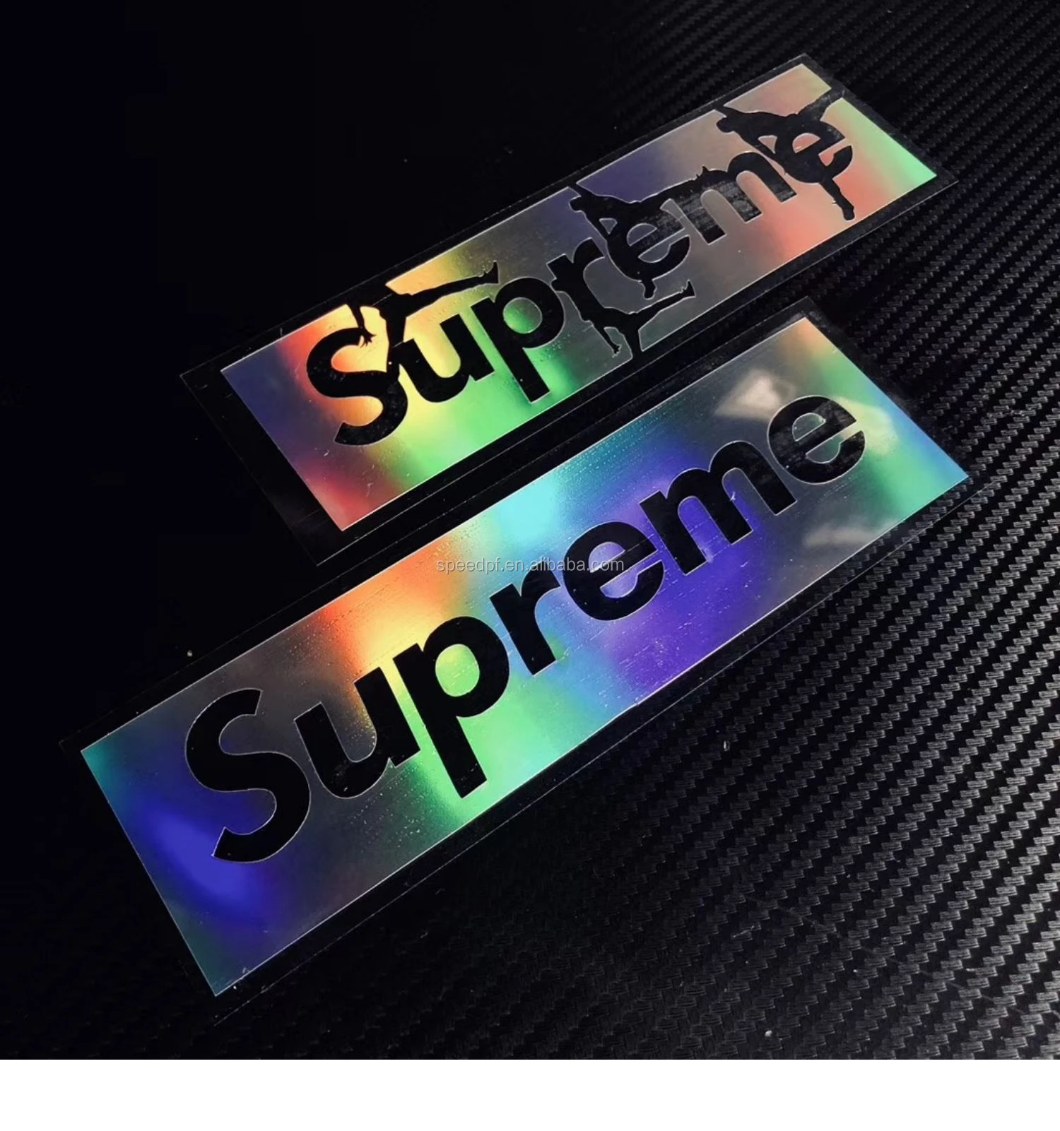 Holographic Supreme Mini Box Logo Sticker Supreme Hologram Box