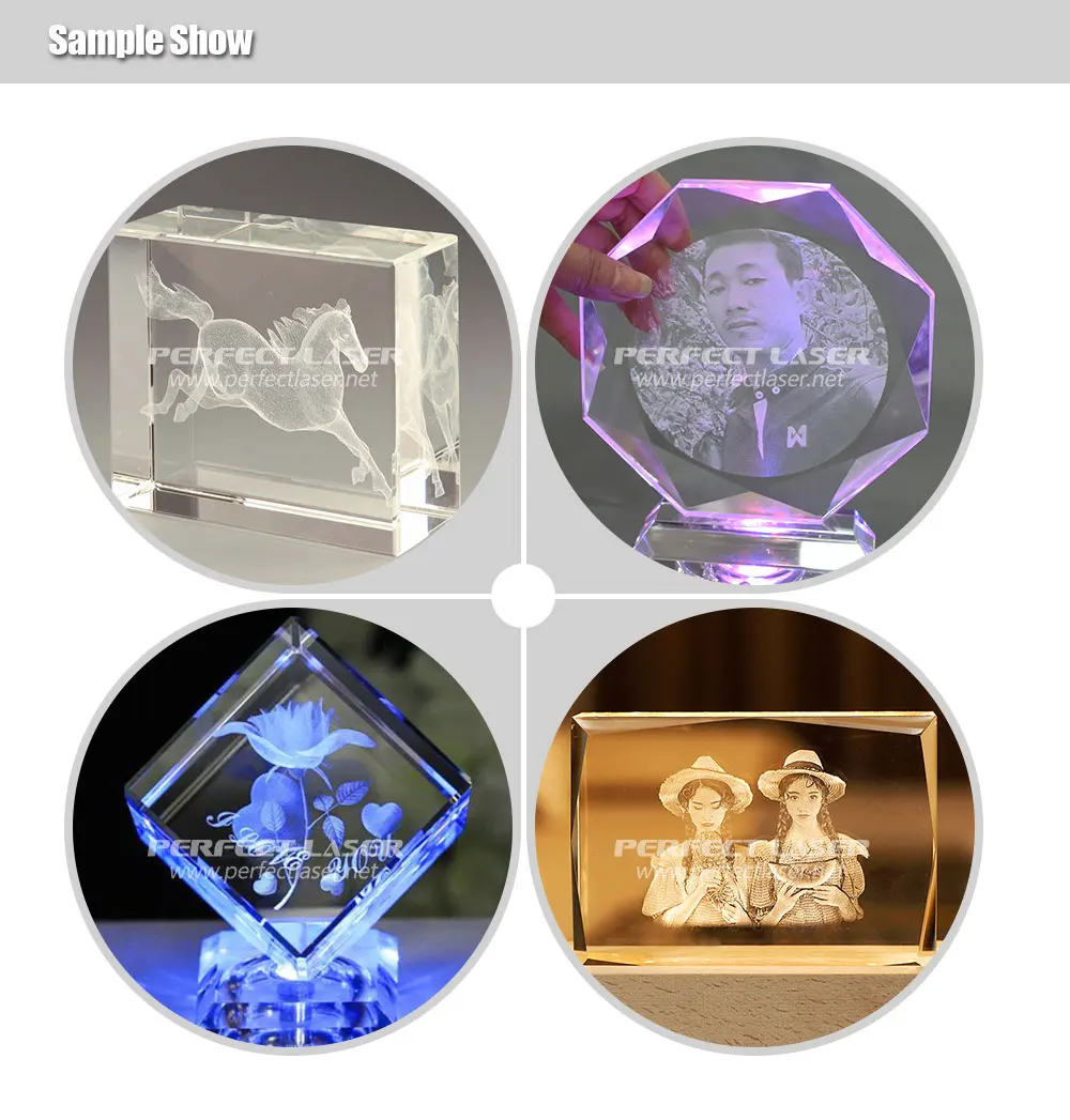Perfect Laser Small LED Trophy Keychain Ball Glass Cartoon Photo 3d Laser Inside Glass Engraving Engraver Machine for Crystal