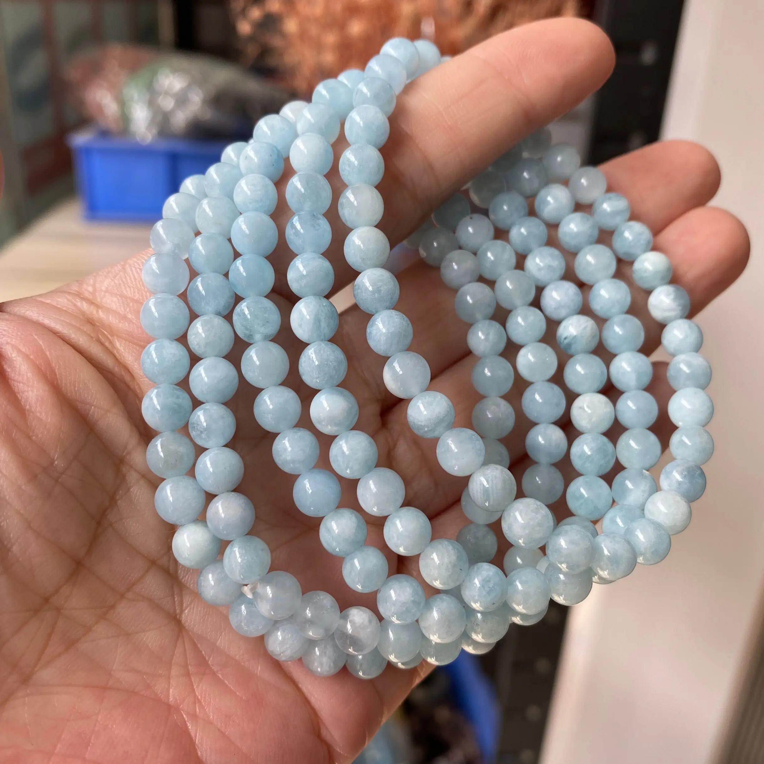 Pulsera Elástica De Amatista Natural - Cuentas 8 Mm, Ajustable Para Muñeca 16.5-20.5 Cm, Regalo Espiritual