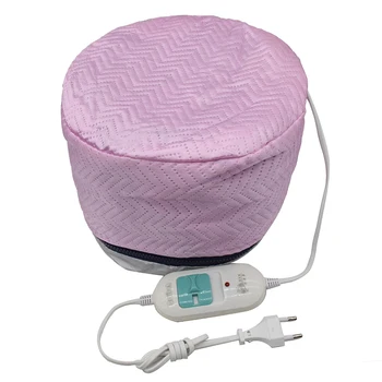 Pink Hair Steamer Hat Electric Hair Care Heating Hat Thermal Heat-cap Hair Dryers Heat Hat EU Plug 220V