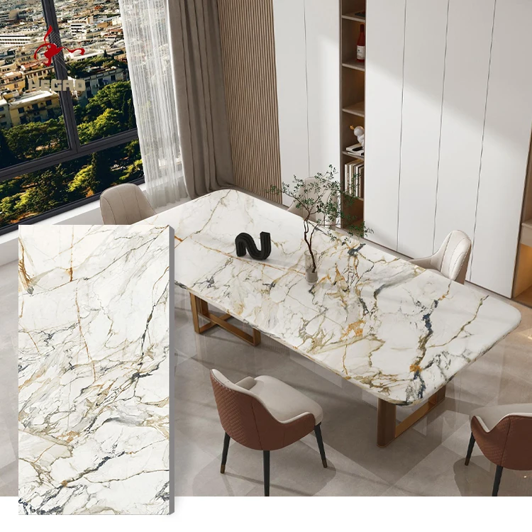 Factory Wholesale Best Price 1600X3200 Full Porcelain Polished Glazed High Safety Modern Design Floor Tiles Sintered Stone for