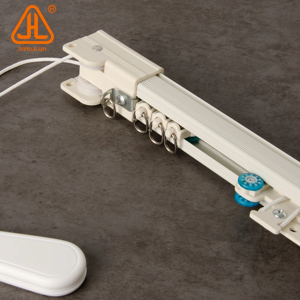 Heavy Duty Curtain Track for Hotel Project Ceiling Curved Double Rail