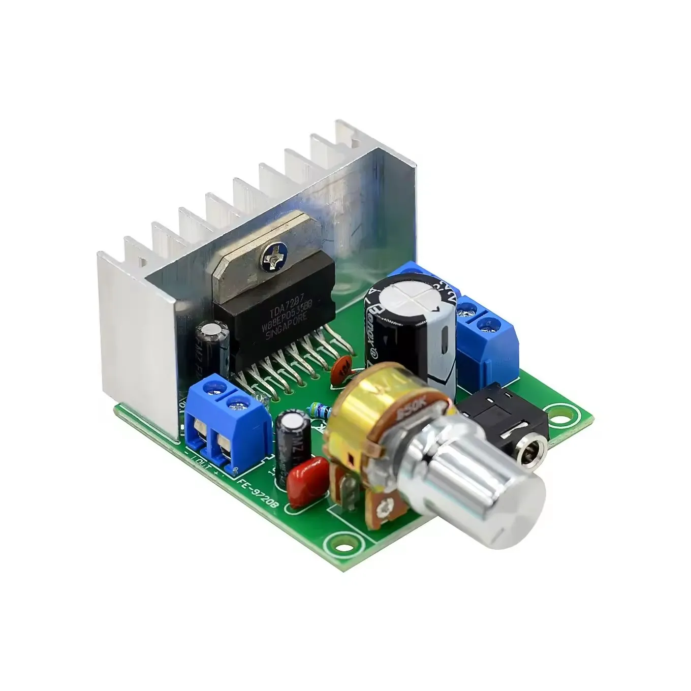 TDA7297 Power amplifier board dual channel noiseless 12V finished power amplifier board FE-9720B