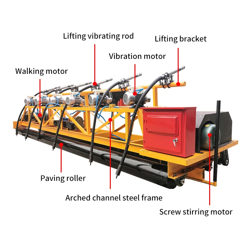 Diesel Concrete Slip Form Paver Concrete Vibratory Roller Paver Machine Paver Concrete Road