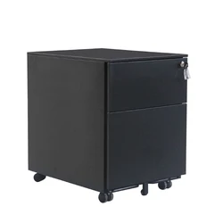 Low price custom size color steel 2 drawers file cabinet mobile pedestal cabinet