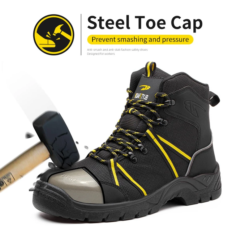 Mens Work Safety Shoes Indestructible Steel Toe Cap Boots Breathable Sneakers S3 