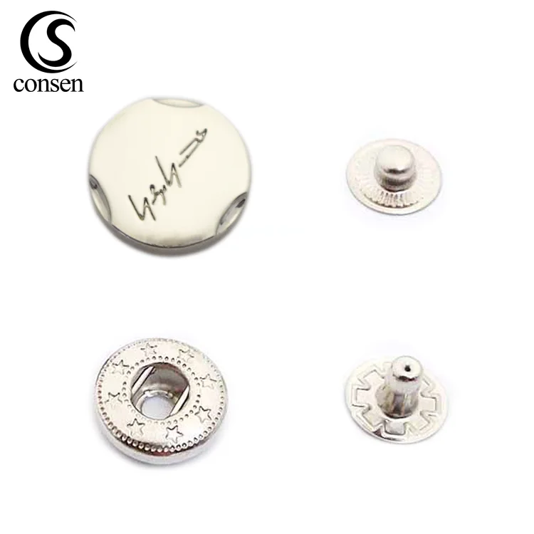 Новое поступление металлические кнопки для кошелька с гравировкой из нержавеющей стали
