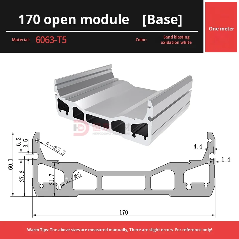 170 Wide Linear Module Slide Table Semi-Enclosed Fully Enclosed 6000 Series Aluminum Alloy High Quality 170 Module factory
