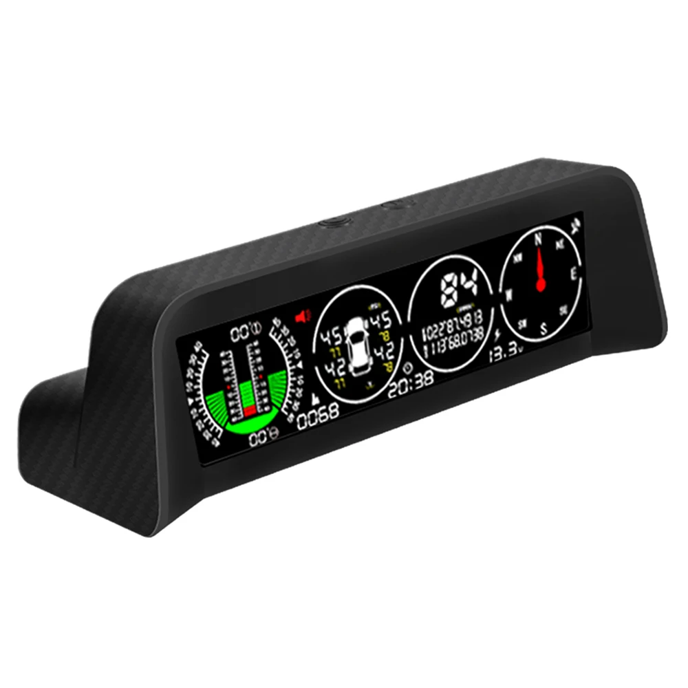 Car Inclinometer Land Slope Angle Speed Timing Gps Off-road Multifunction  Meter