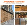 cancello con venature del legno