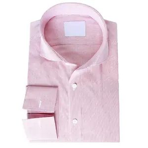 High Quality Bespoke Non Iron Elegant Twill Yarn Dyed Spring Long Sleeve Egypt Cotton Mens Dress Shirt