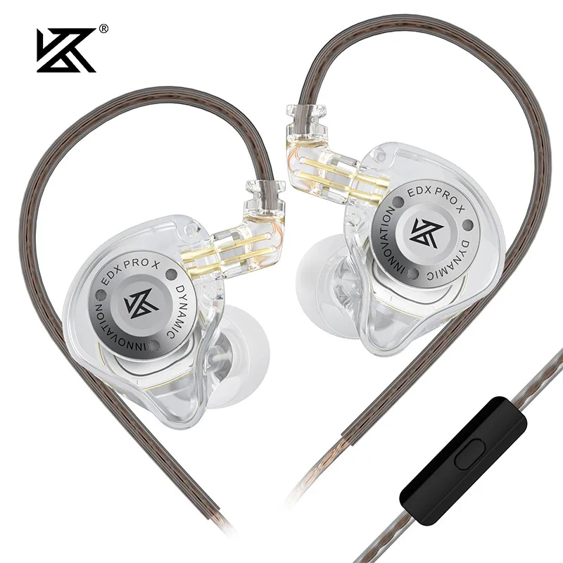 Fone De Ouvido, Intra Auricular, KZ EDX PRO X, Branco, Dynamic, 1,2m