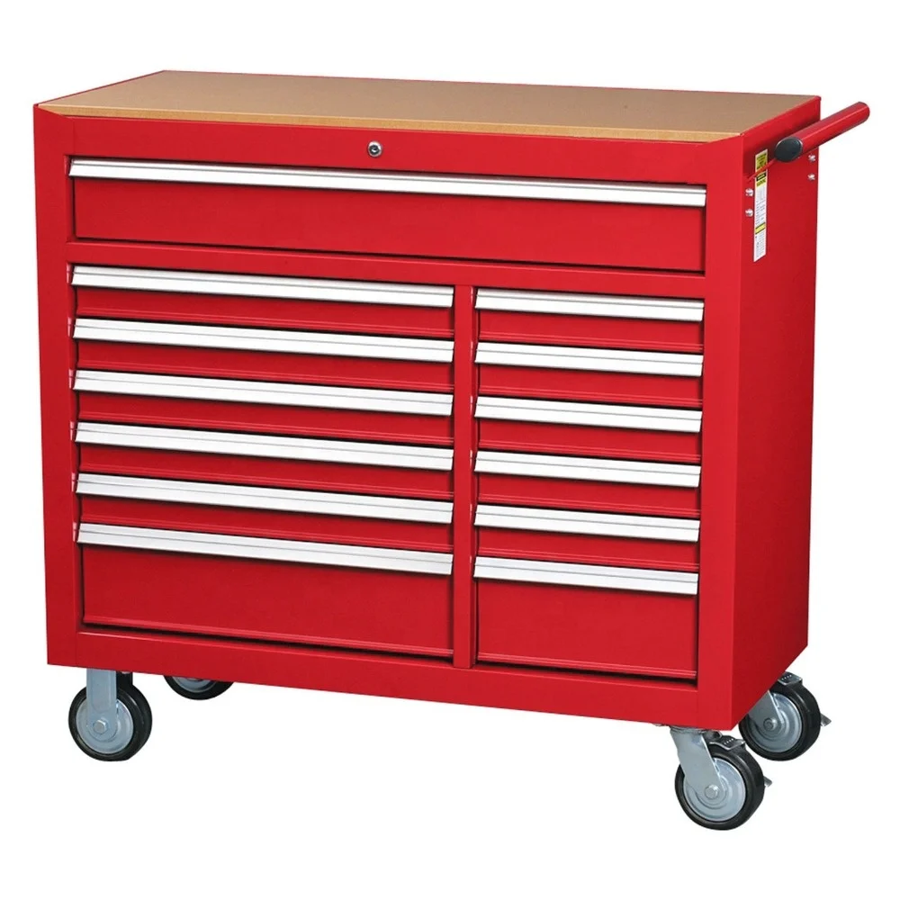 Custom Size Cold Rolling Steel Tool Chest Roller Cabinet Iron Material Powder Coated Surface for Garage Use and Protection
