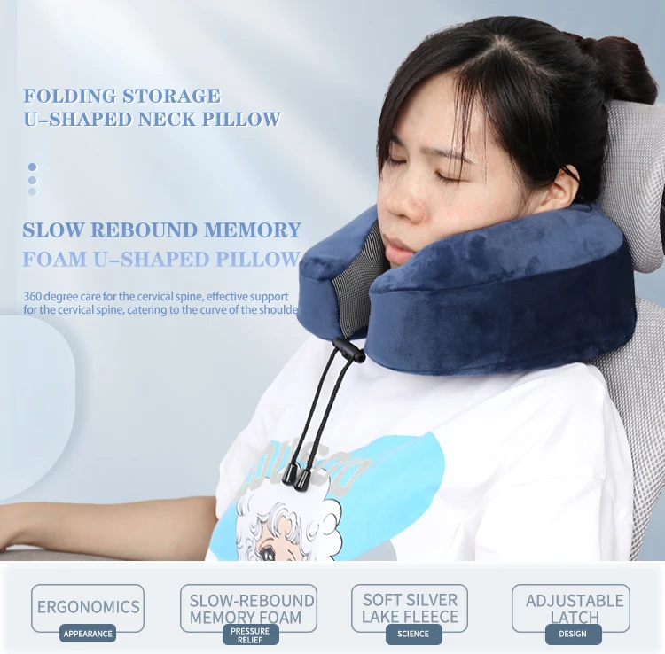 Head Support Plane Ride 360-degree Head Support Flight Headrest Sleep Portable Plane ...