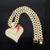 Ciondolo color oro + 15 diamanti a forma di testa semplice 50 cm