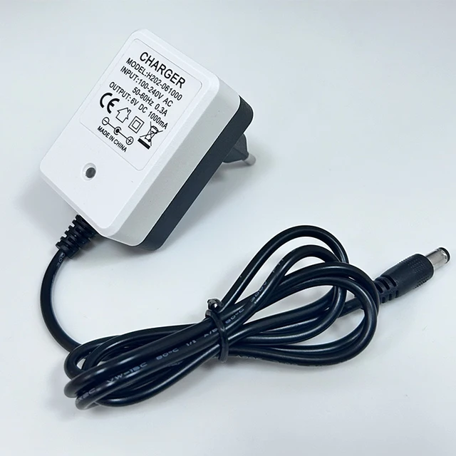 5v1a power supply wholesale manufacturer 6v500ma AC/DC power adapter UK, AU, US plug  black/white Customized