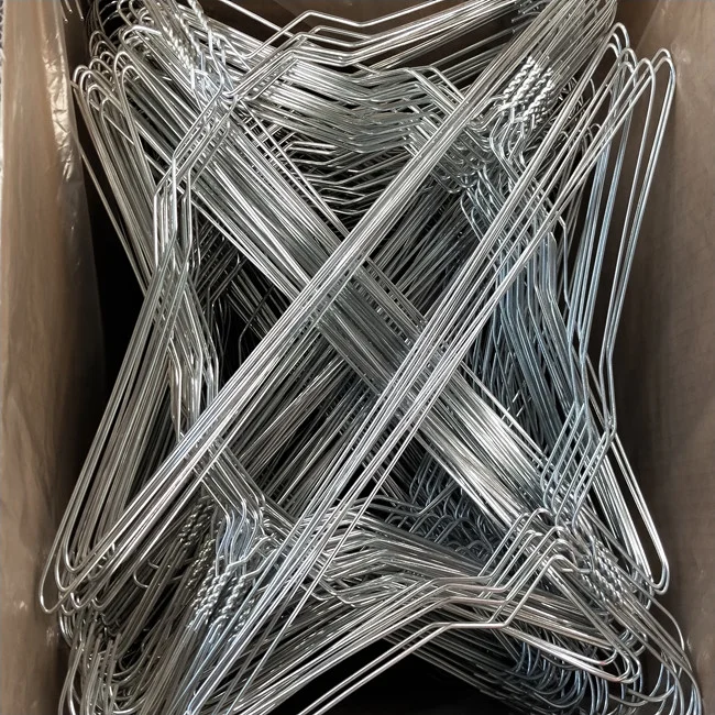 16 Inch Laundry Wire Hangers Disposable White Wire Clothes Hangers