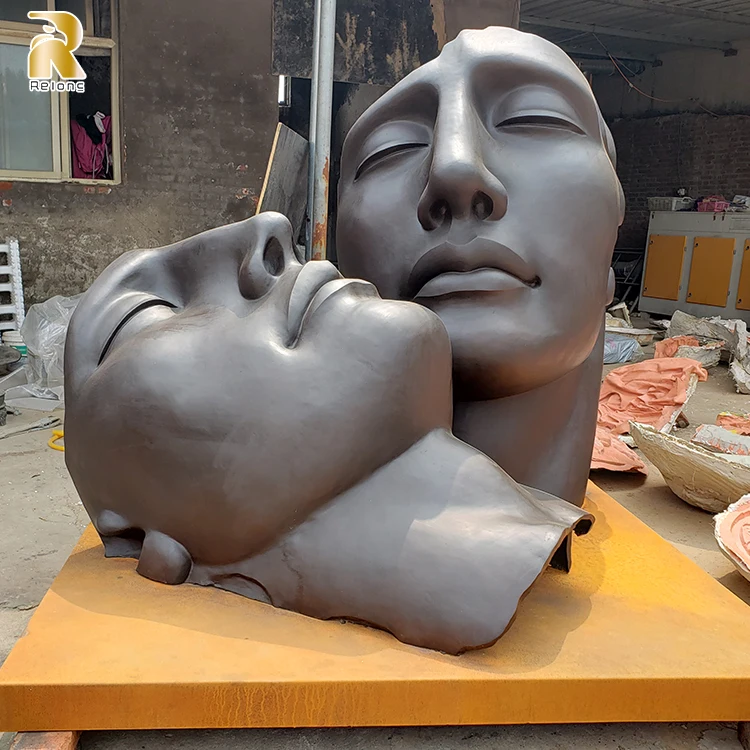 ブロンズ製抽象彫刻 約30cm