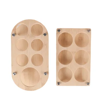 A Set of 2 a Cups Display and Storage Sets Multi-functional Home Storage Rack Bamboo Storage Rack for bar Wine Glasses