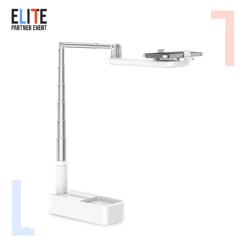 USAMS 2023 new design portable Cell Phone Led Lamp Holder Fill Ring Light selfie stick With Tripod Stand