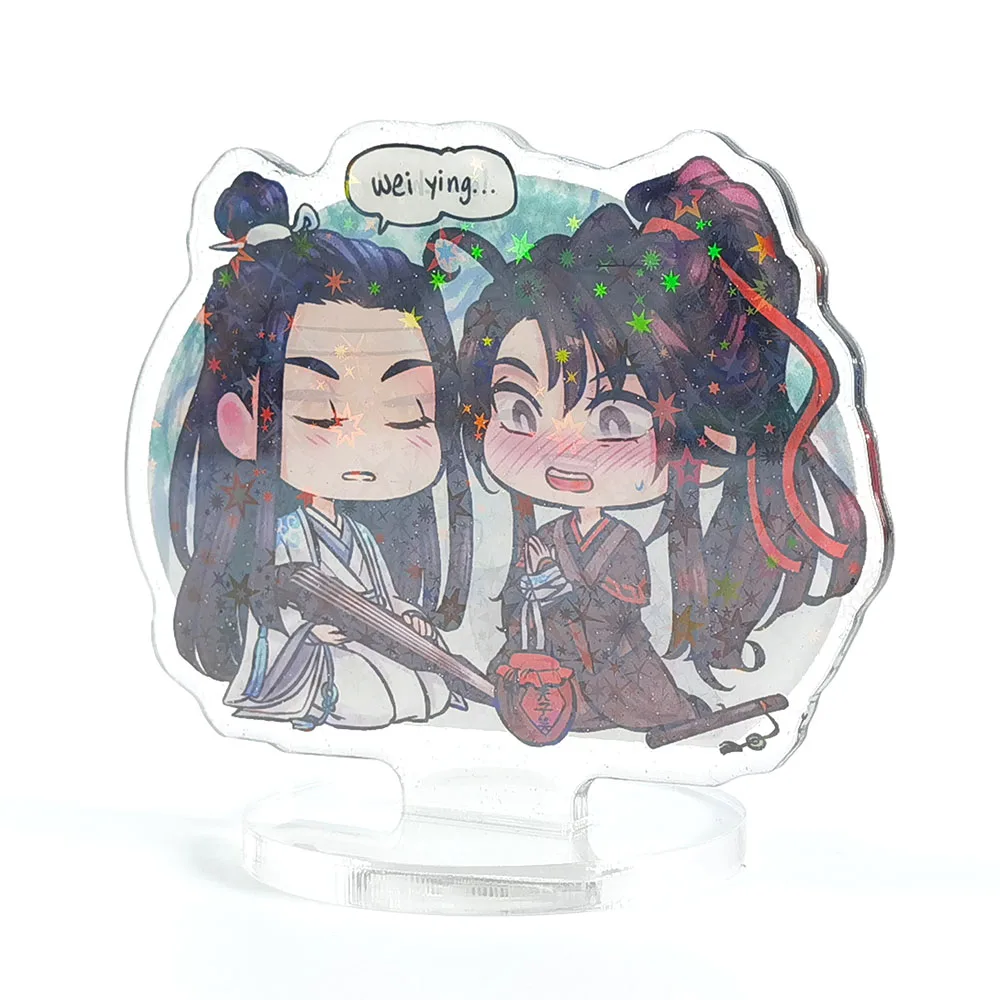 Custom Personalized Shape Clear Star Hologram Sparkle Acrylic Standee Anime Epoxy Resin Glitter Standee