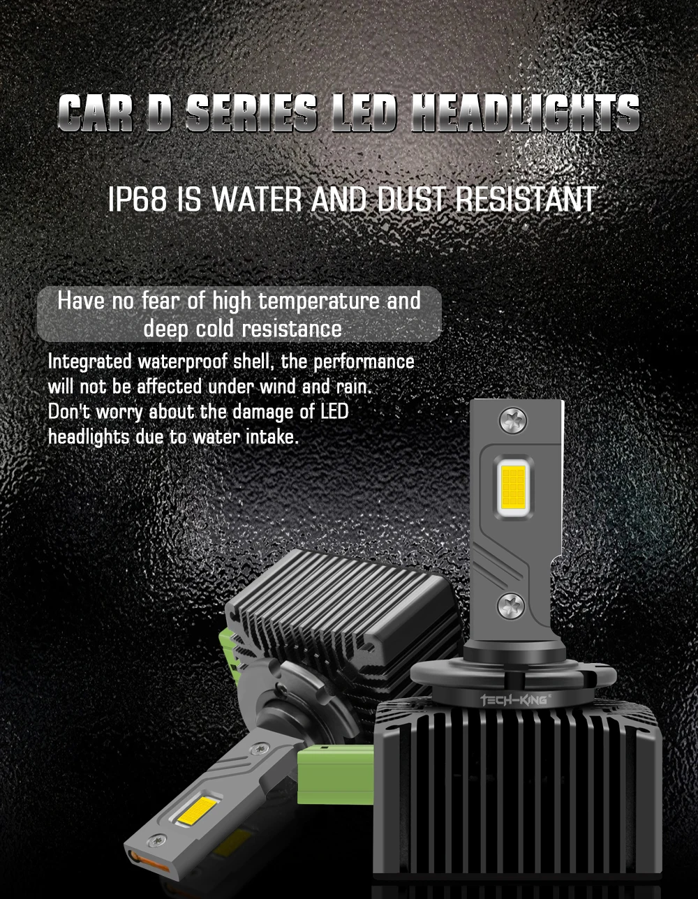 Car LED front light 110W 12000LM 6000K bright d3s non -destructive installation directly replace the original car bulb D2s D1s
