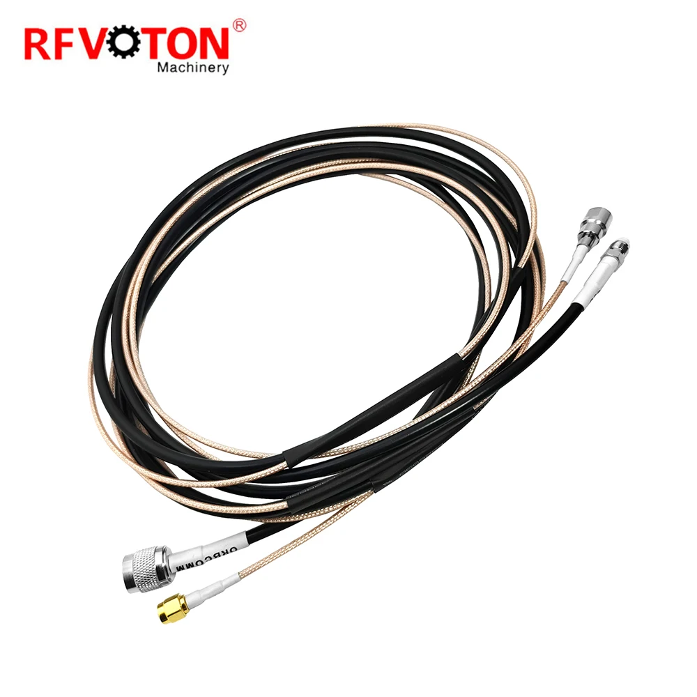 OEM/ODM  Jumper SMA Male To FME Male RG316 Twins Cable Assembly , FME Female To TNC Male RG58 Twins Cable Assembly manufacture