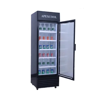 ディスプレイクーラー　冷蔵庫　ショーケース　ドリンク OEM最高のシングルドア商用ガラスディスプレイショーケース