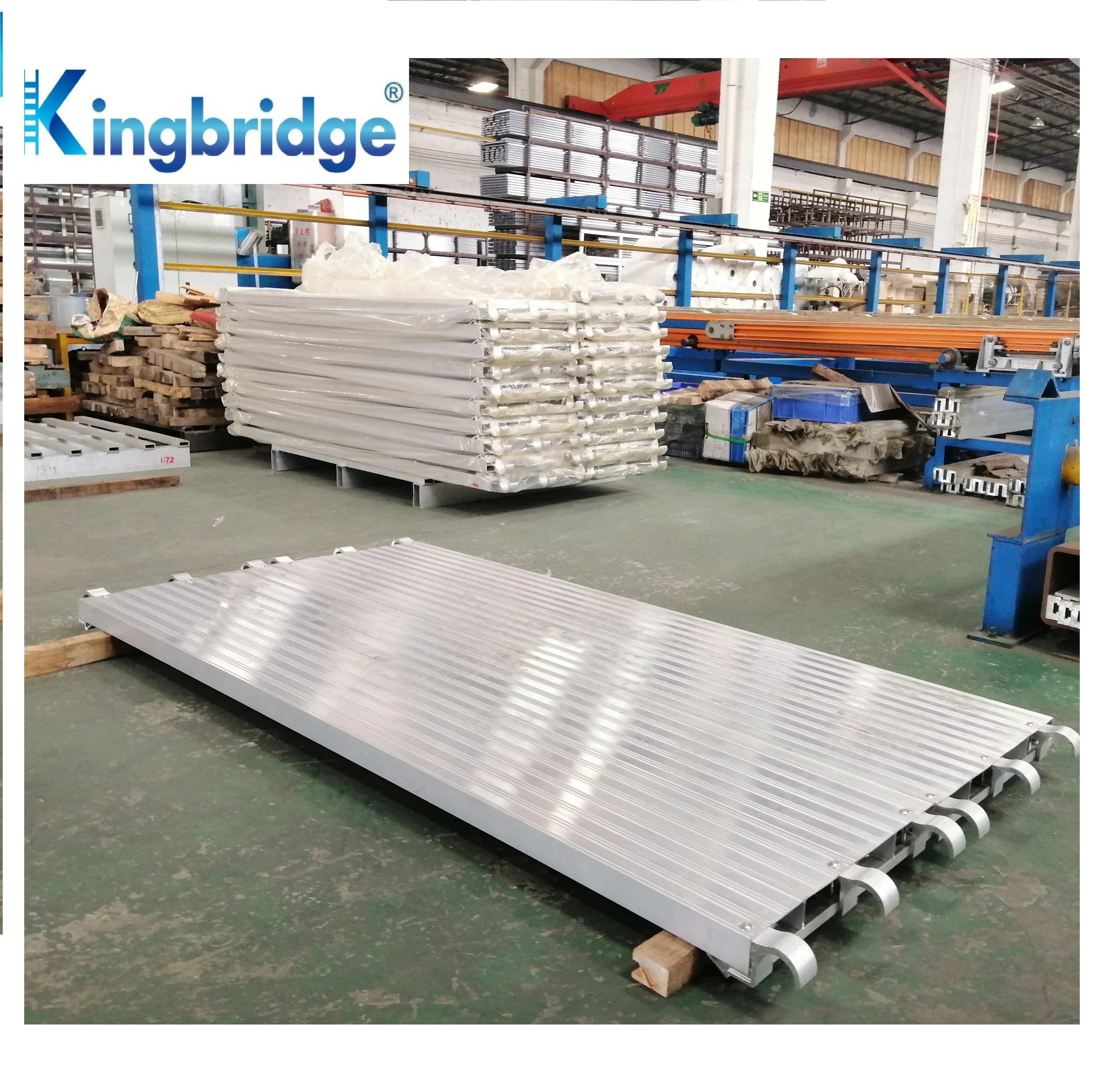 2m Mobile Scaffold Plank Aluminum Folding Scaffold Plank Scaffold Platform With Hook