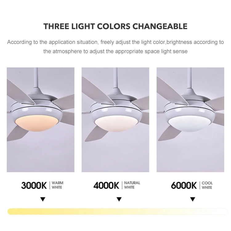 52-дюймовая фанера, 5 лопастей, двигатель постоянного тока, потолочный вентилятор с дистанционным управлением, современный бесшумный потолочный вентилятор Bldc со светом