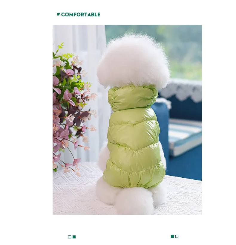 Best Selling Luxury Pet Clothes Dog Coats Wholesale 7 Colors Winter Thick Warm Windproof Pet Jacket For Puppy Teddy P