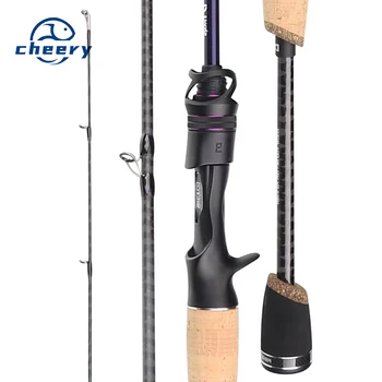 Qingxiu General Use Luya Pole Full Fuji Ring Worm Pole Carbon Far-cast Perch Mandarin Fish Spinning Cork Handle 2-Piece – Soft Lure – view 2