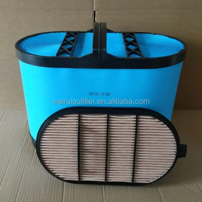 Heavy Truck Honeycomb Air Filter 28130-7S100 & 28130-7S101