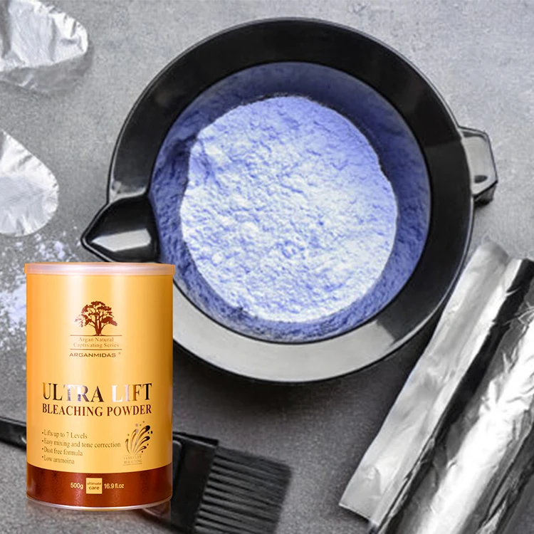 Arganmidas Level 9 Professional Changing Hair White Bleaching Hair Blue Bleach Powder