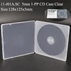 J01A: กล่องใส่ซีดี 5 มม. 1-PP แบบใส