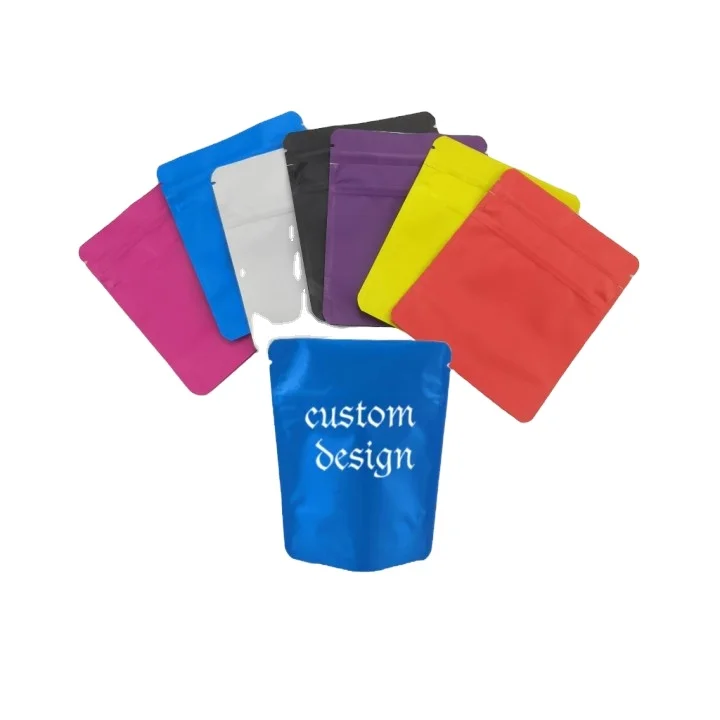 Custom Printed Candy Smell Proof Ziplock Mylar Bags 3.5g Edibles Gummy Biscuit Packaging Cookie