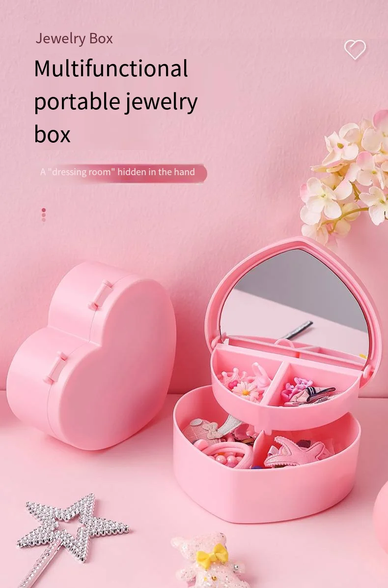 Multifunctional desktop large capacity plastic storage box women's cosmetics lipstick storage box factory