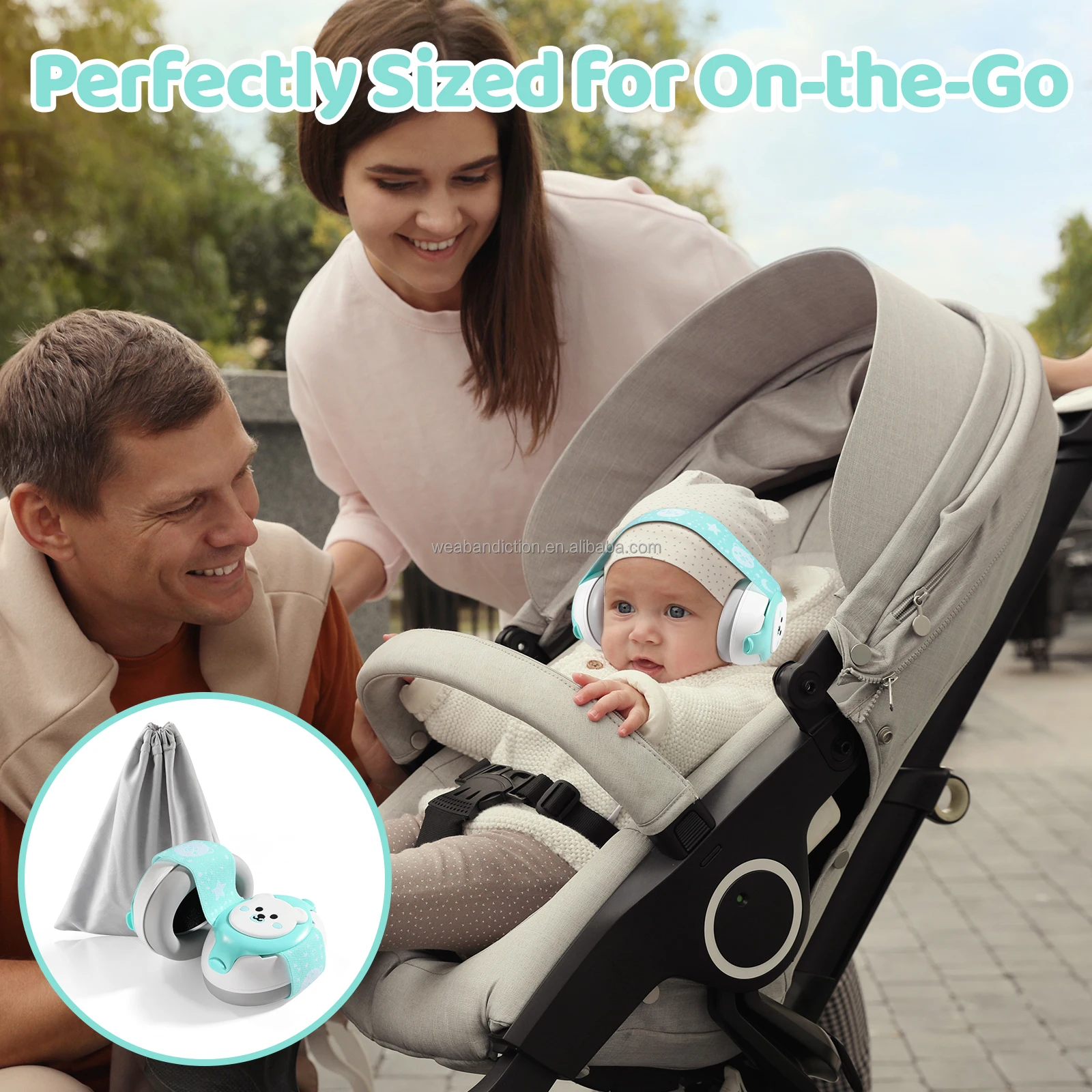 25db Safety Infant Kids Ear Muffs Baby Ear Protection Noise Cancelling