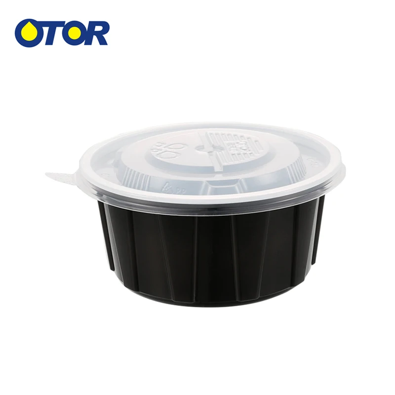 Otor 15oz Plastic Food Container Meal Prep Take Away Container