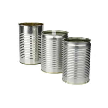 Plain Round Metal Container Empty 400g 500g Tin Cans Wholesale with EOE for Food Meat  Sardines Fish Soup Sauce Canning 202*308