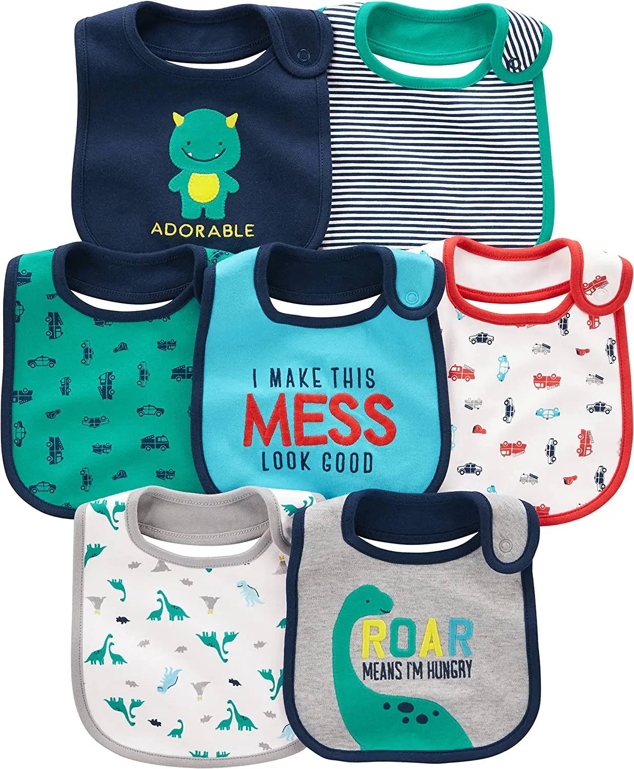 baby smock bib OEM baby bibs cotton water proof reusable bandana cotton soft baby bibs may umiiral nang pattern na handang ipadala ang cotto