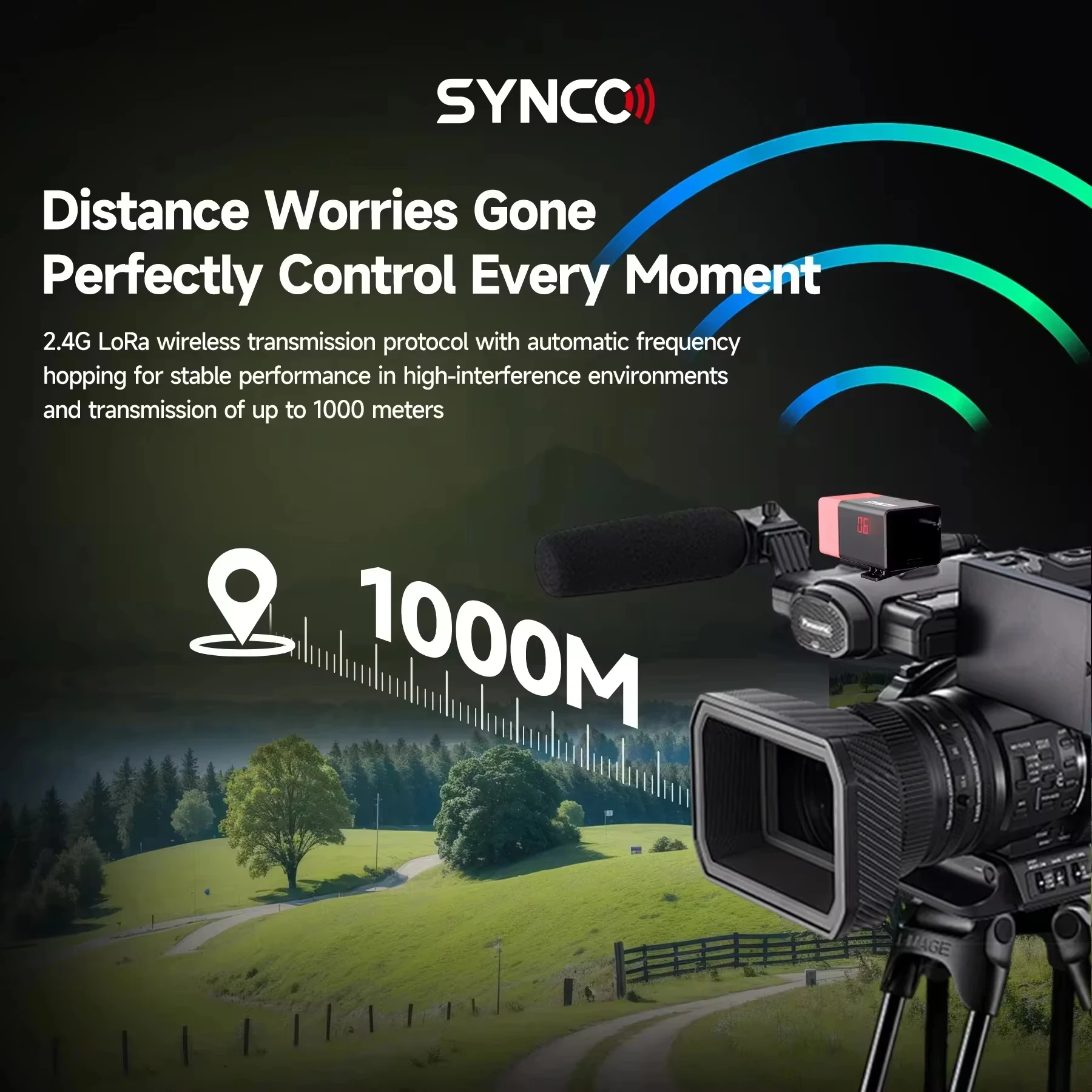 Synco CE3 Wireless Tally Light for Camera Broadcast Switcher