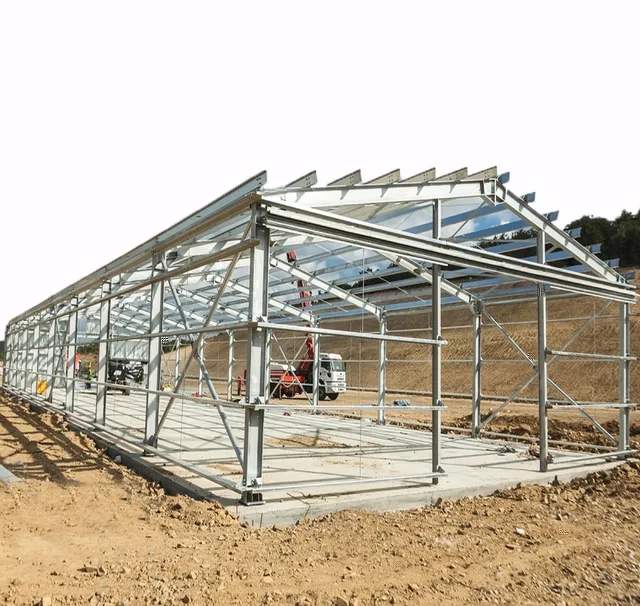 low cost factory prefabricated industrial workshop galvanized light steel structure building