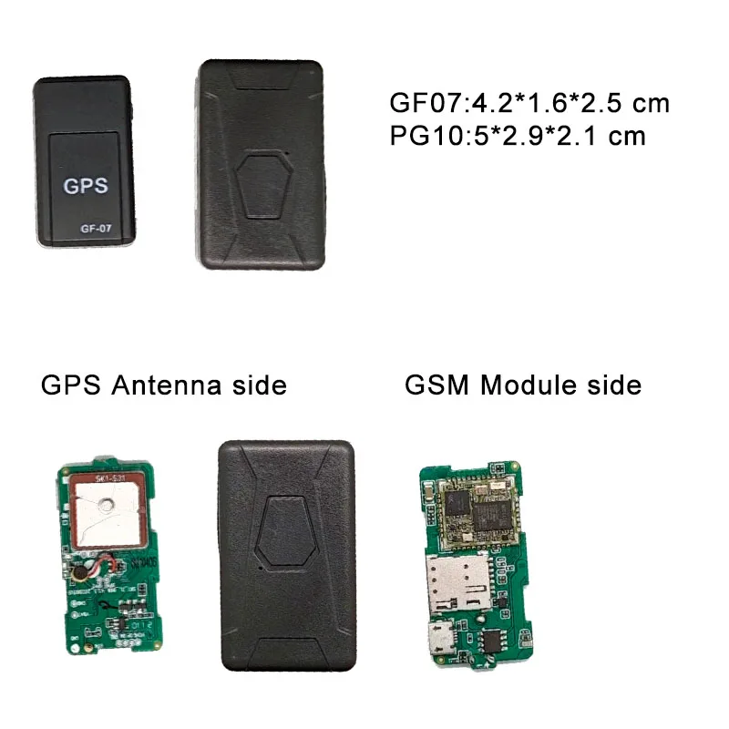 Car Tracker and Audio Recorder Mini Anti Theft Tracking Device Gps Luggage Microchip tracker Tiny Small Without Sim