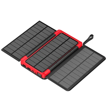 Wholesale Portable Emergency Powerbank Wireless 20000mah Solar Power Station Charger For Mobile Phones