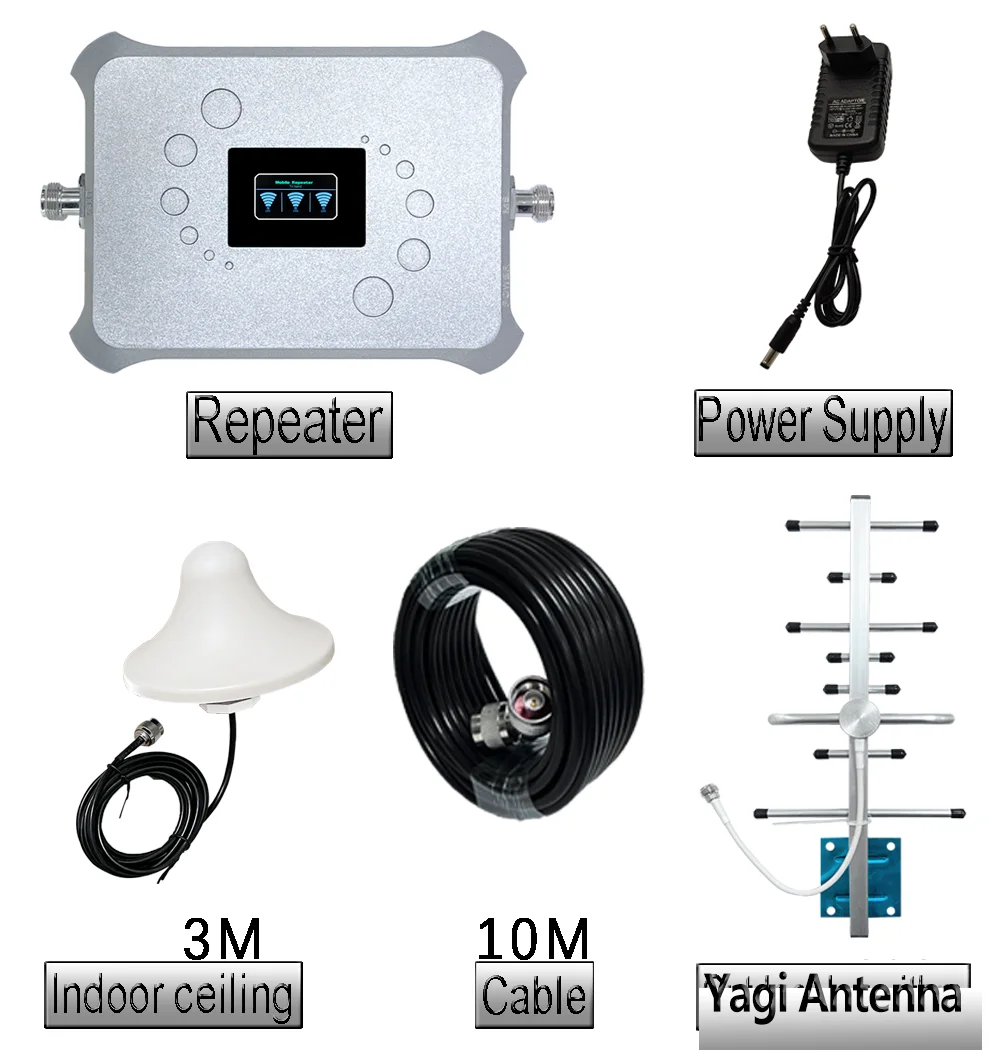 Оптовая продажа с завода усилитель сотовой сети 234G ретранслятор сигнала 900 1800 2100 МГц универсальный усилитель/усилитель сотового телефона